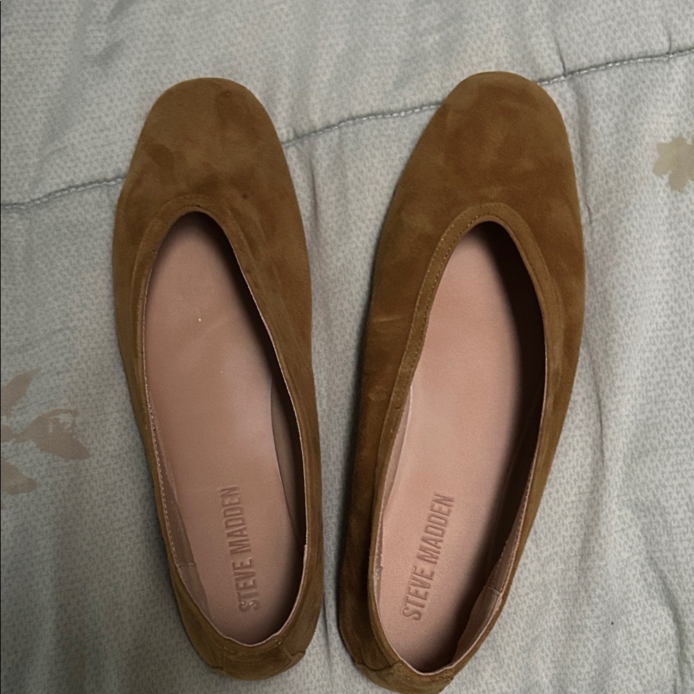 Steve Madden Women's Brown Suede Flats